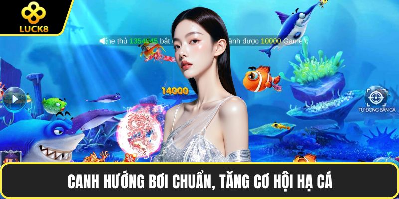 Canh hướng bơi chuẩn, tăng cơ hội hạ cá