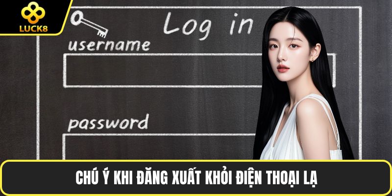 Chú ý khi đăng xuất khỏi điện thoại lạ